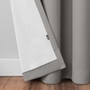 image:imageUmbra Ottoman Textured Solid 100 Blackout Grommet 95 in Long x 50 in Wide Window Curtain Panel LinenCement