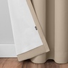 image:imageUmbra Ottoman Textured Solid 100 Blackout Grommet 95 in Long x 50 in Wide Window Curtain Panel LinenLight Bronze