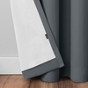 image:imageUmbra Ottoman Textured Solid 100 Blackout Grommet 95 in Long x 50 in Wide Window Curtain Panel LinenSlate Blue