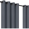 image:imageUmbra Ottoman Textured Solid 100 Blackout Grommet 95 in Long x 50 in Wide Window Curtain Panel LinenSlate Blue