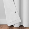 image:imageUmbra Ottoman Textured Solid 100 Blackout Grommet 95 in Long x 50 in Wide Window Curtain Panel LinenWhite