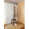 image:imageUmbra Pillar Coat Rack with Stool Freestanding 6 Hooks BlackWalnut  Rubberwood and metal construction spacesaving vertical design no tools assembly holds bags or plants