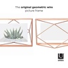 image:imageUmbra Prisma 4x6 Picture Frame Metal Floating Wall or Desk Photo Display for Pictures Art Illustrations and More Copper