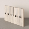 image:imageUmbra Schnook Steel Over the Door Hooks 5Hook Set BlackNickel  Rubber tips protect clothes no hardware needed holds 5 lbs each measures 18x8 inches bathroom or bedroom use5 Hook Pack of 6