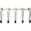 image:imageUmbra Schnook Steel Over the Door Hooks 5Hook Set BlackNickel  Rubber tips protect clothes no hardware needed holds 5 lbs each measures 18x8 inches bathroom or bedroom use5 Hook Pack of 6