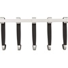 image:imageUmbra Schnook Steel Over the Door Hooks 5Hook Set BlackNickel  Rubber tips protect clothes no hardware needed holds 5 lbs each measures 18x8 inches bathroom or bedroom use5 Hook