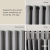 image:imageUmbra Sita Curtain Rod for Window Adjustable 72 to 144 Black  Durable metal construction sturdy curtain support everyday use72144 inch