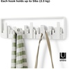 image:imageUmbra Skyline Multi Hook WallMount White