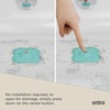 image:imageUmbra Starfish Hair Catcher Suction Cup Drain Cover 6Inch Lagoon Blue  Silicone material flexible and durable water resistant seal easy to clean rust proof fits standard tubs