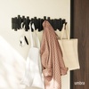 image:imageUmbra Sticks Wall Mount Coat Rack 5 Hook Retractable Pegs Grey  Mounting hardware included sculptural modern design entryway or bedroom use recycled plasticBlack