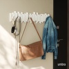 image:imageUmbra Sticks Wall Mount Coat Rack 5 Hook Retractable Pegs Grey  Mounting hardware included sculptural modern design entryway or bedroom use recycled plasticWhite