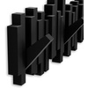 image:imageUmbra Sticks Wall Mount Coat Rack 5 Hook Retractable Pegs Grey  Mounting hardware included sculptural modern design entryway or bedroom use recycled plasticBlack