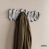 image:imageUmbra Sticks Wall Mount Coat Rack 5 Hook Retractable Pegs Grey  Mounting hardware included sculptural modern design entryway or bedroom use recycled plasticGray