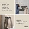 image:imageUmbra Tempo WallMount Coat Rack with 6 Hooks SandBlack