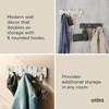 image:imageUmbra Tempo WallMount Coat Rack with 6 Hooks SandSand