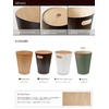 image:imageUmbra Trash Can Wood Lo Can Natural 25 gal 75 L Natural Wood Round Type No Lid Dust Boxnatural