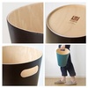 image:imageUmbra Trash Can Wood Lo Can Natural 25 gal 75 L Natural Wood Round Type No Lid Dust Boxnatural