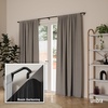 image:imageUmbra Twilight Single Curtain Rod 66120 Black  Adjustable Wrap Around Drapery Rod with Brackets Blackout Curtain Rod for Windows amp Layered Curtains66 to 120