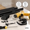 image:imageUmbra Twilight Single Curtain Rod 66120 Black  Adjustable Wrap Around Drapery Rod with Brackets Blackout Curtain Rod for Windows amp Layered Curtains66 to 120