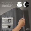 image:imageUmbra Twilight WrapAround Double Curtain Rod Ideal for Blackout or Room Darkening Panels 28 to 48 NickelBlack