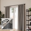 image:imageUmbra Twilight WrapAround Double Curtain Rod Ideal for Blackout or Room Darkening Panels 28 to 48 NickelBlack