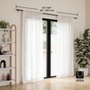 image:imageUmbra Zen Modern 1Inch Curtain Rod Includes 2 Matching Finials Brackets amp Hardware 32 to 128Inch 42120 Black32128 Inch