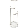 image:imageUmbra 299471491 Tesora 3Tier Jewelry Stand Earring Holder Accessory Organizer and Display WhiteNickelWhiteNickel