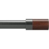 image:imageUmbra Blok Modern 1 Adjustable Curtain Rod Includes 2 Matching Finials Brackets amp Hardware 36 to 72 GunmetalGunmetal