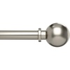 image:imageUmbra Bolas Curtain Rod for Windows Adjustable 72 to 144 Nickel  Durable metal construction sturdy support everyday curtain hanging
