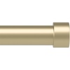 image:imageUmbra Cappa Curtain Rod for Windows Adjustable 66 to 120 Inches Brass  Steel construction includes brackets and finials holds 22 lbs per bar easy installationGold