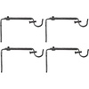 image:imageUmbra Curtain Rod Bracket  Adjustable Wall Bracket for Drapery Rod Set of 2 Black