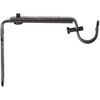 image:imageUmbra Curtain Rod Bracket  Adjustable Wall Bracket for Drapery Rod Set of 2 BlackBlack Rem