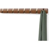 image:imageUmbra Flip Coat Rack Wall Mount 8Hook Space Saving Light WalnutWarm Gold
