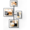 image:imageUmbra Flute Wall Gallery Frame Holds Two 8x10 and Two 5x7 Pictures Black