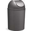 image:imageUmbra Mezzo SwingTop Waste Can 25Gallon 10 L BronzeBrushed Silver