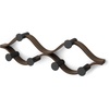 image:imageUmbra Montage Coat Rack Wall Mounted 6 Hooks WhiteNatural  Birch wood construction 30 lb total capacity 5 lb each renewable sourcesBlackWalnut