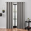 image:imageUmbra Ottoman Textured Solid 100 Blackout Grommet 95 in Long x 50 in Wide Window Curtain Panel LinenCement