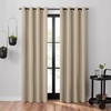image:imageUmbra Ottoman Textured Solid 100 Blackout Grommet 95 in Long x 50 in Wide Window Curtain Panel LinenLight Bronze