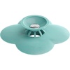 image:imageUmbra Starfish Hair Catcher Suction Cup Drain Cover 6Inch Lagoon Blue  Silicone material flexible and durable water resistant seal easy to clean rust proof fits standard tubs