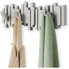 image:imageUmbra Sticks Wall Mount Coat Rack 5 Hook Retractable Pegs Grey  Mounting hardware included sculptural modern design entryway or bedroom use recycled plasticGray