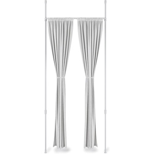 image:imageUmbra Anywhere Expandable Curtain Rod and Room Divider Matte Black  Floortoceiling tension mounting no drilling no permanent installationWhite