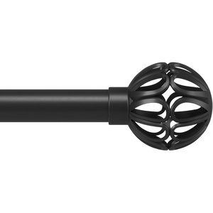 image:imageUmbra Aria Curtain Rod NoDrill Steel 42 to 120 Inches Black