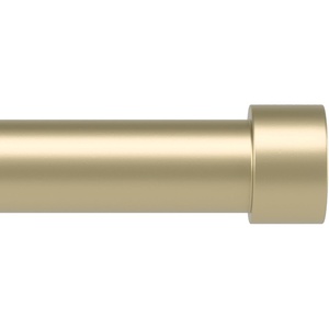 image:imageUmbra Cappa Curtain Rod for Windows Adjustable 66 to 120 Inches Brass  Steel construction includes brackets and finials holds 22 lbs per bar easy installationGold