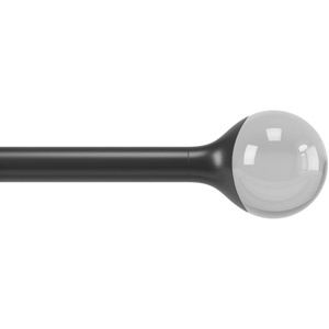 image:imageUmbra Orba Modern 1 Curtain Rod Includes 2 Matching Finials Brackets amp Hardware 36 to 72Inch Matte BlackBlack