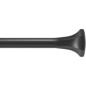 image:imageUmbra Sita Curtain Rod for Window Adjustable 72 to 144 Black  Durable metal construction sturdy curtain support everyday use3672 inch