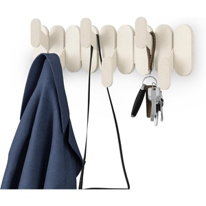 image:imageUmbra Tempo WallMount Coat Rack with 6 Hooks SandSand