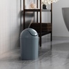 image:imageUmbra 125 Gallon Mini Waste Can with Removable SwingTop Lid  Small Garbage Bin for Kitchen Bathroom Bedroom Office  Compact Trash Can Fit Under Tables amp Counters  Dark BlueSlate Blue