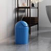 image:imageUmbra 125 Gallon Mini Waste Can with Removable SwingTop Lid  Small Garbage Bin for Kitchen Bathroom Bedroom Office  Compact Trash Can Fit Under Tables amp Counters  Dark BlueSky Blue