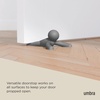 image:imageUmbra Buddy Door Stop HeavyDuty and Flexible SoftTouch Finish Protects Your Floors Grey 2PackSet of 2