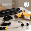 image:imageUmbra Cappa Curtain Rod Expandable 56 to 120 Inches Black  Steel supports up to 22 lbs works with grommet and pocket curtains includes all mounting hardware